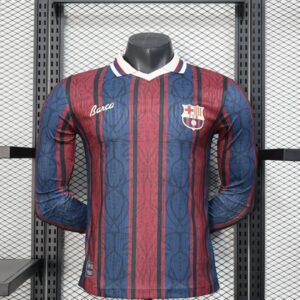 2025/2026 Player Version Long Sleeve Barcelona 125th Anniversary Edition Football Shirt 1:1 Thai Quality