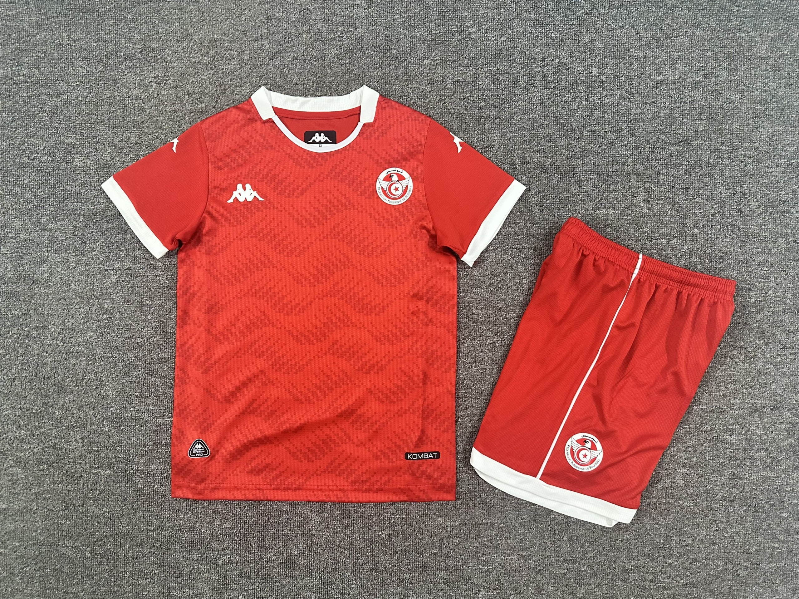 2026 Tunisia Hone Football Shirt 1:1 Thai Quality Kids Size