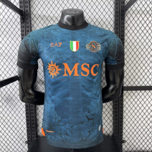 2025/2026 Player Version Napoli Halloween Cyan Soccer Jersey 1:1 Thai Quality