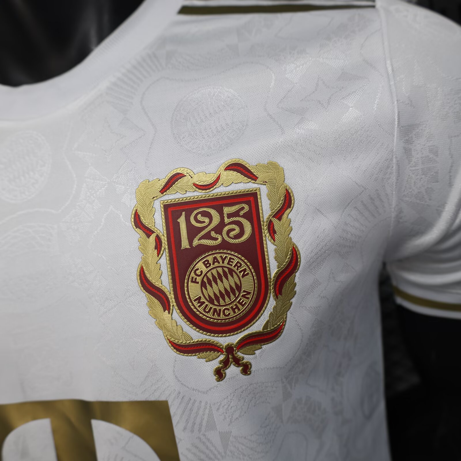 2025/2026 Player Version Bayern Munich 125th Anniversary Edition White Football Shirt 1:1 Thai Quality - 图片 4