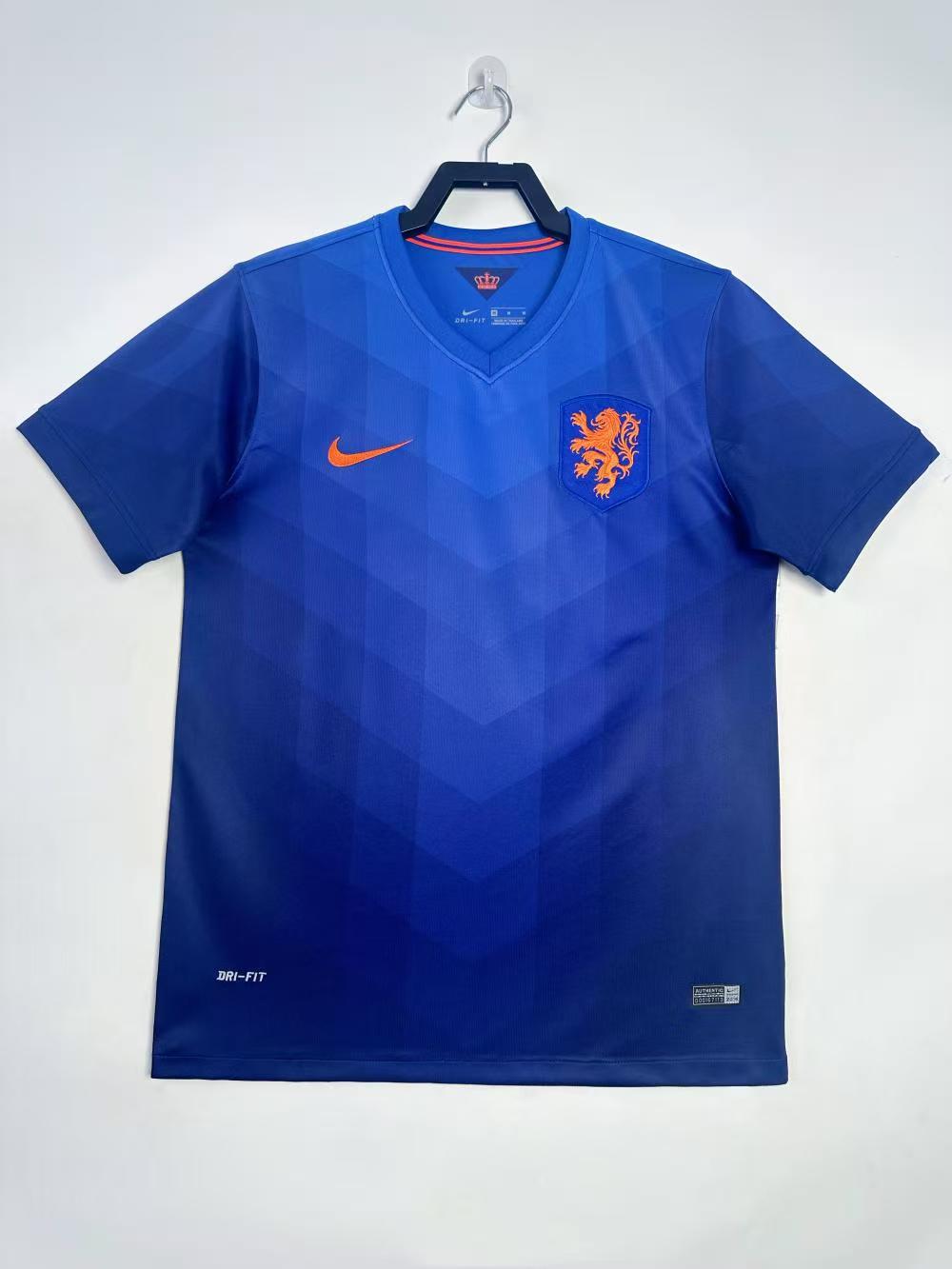 2014 Retro Netherlands Away Football Shirt 1:1 Thai Quality