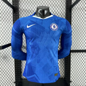 2025/2026 Long Sleeve Player Version Chelsea Home Football Shirt 1:1 Thai Quality