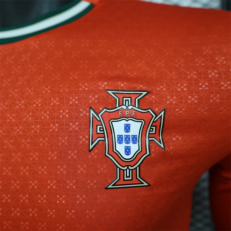 2025 Player Version Long Sleeve Portugal Home Football Shirt 1:1 Thai Quality - 图片 4