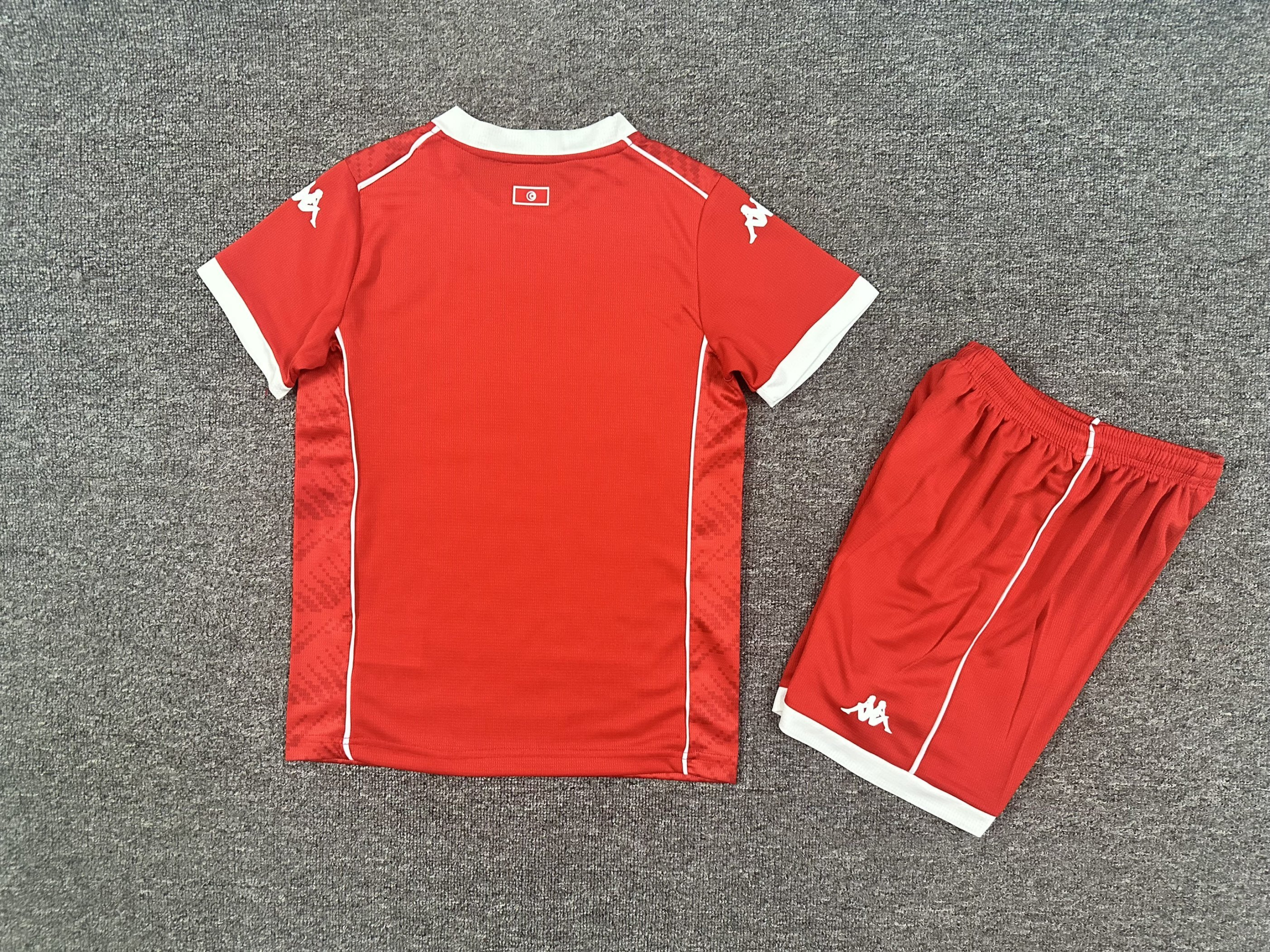 2026 Tunisia Hone Football Shirt 1:1 Thai Quality Kids Size - 图片 2