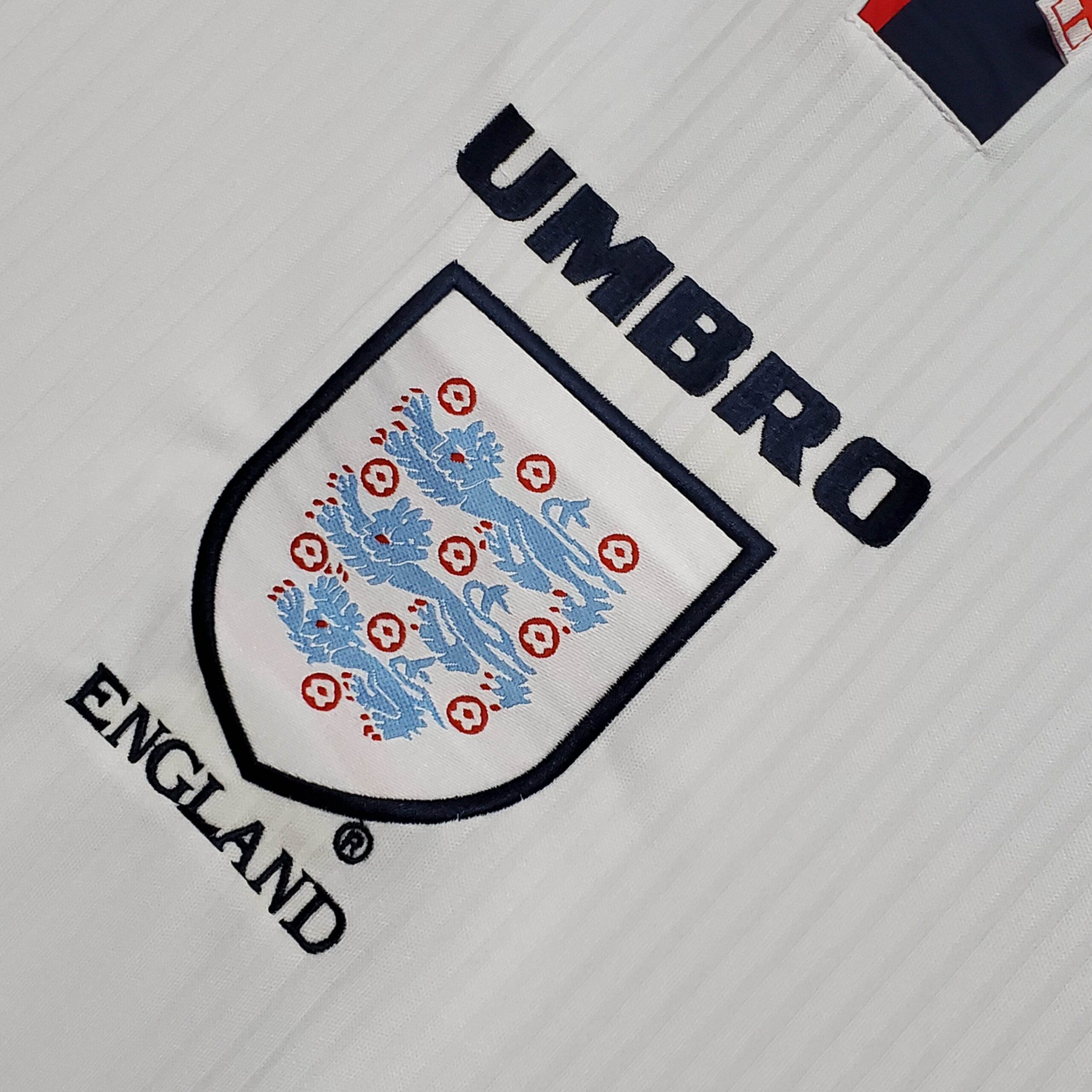 1998 Retro England Home Soccer Jersey - 图片 4