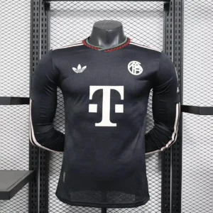 2025/2026  Long Sleeve Player Version Bayern Munich Third Away Football Shirt 1:1 Thai Quality