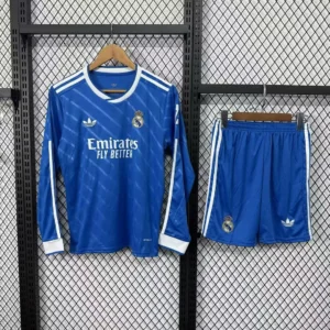 2025/2026 Long Sleeves Real Madrid Third Away Football Shirt1:1 Thai Quality Kids Size