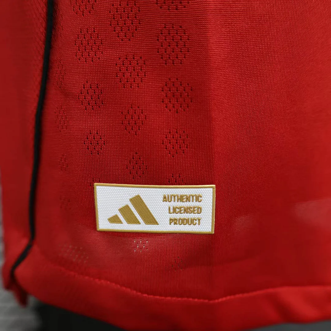 2025/2026 Player Version Manchester United Home Long Sleeve Football Shirt 1:1 Thai Quality - 图片 10