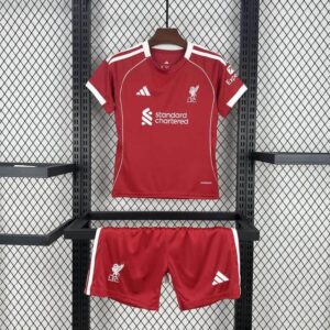 2025/2026 Liverpool Home Soccer Jersey 1:1 Thai Quality Kids Size