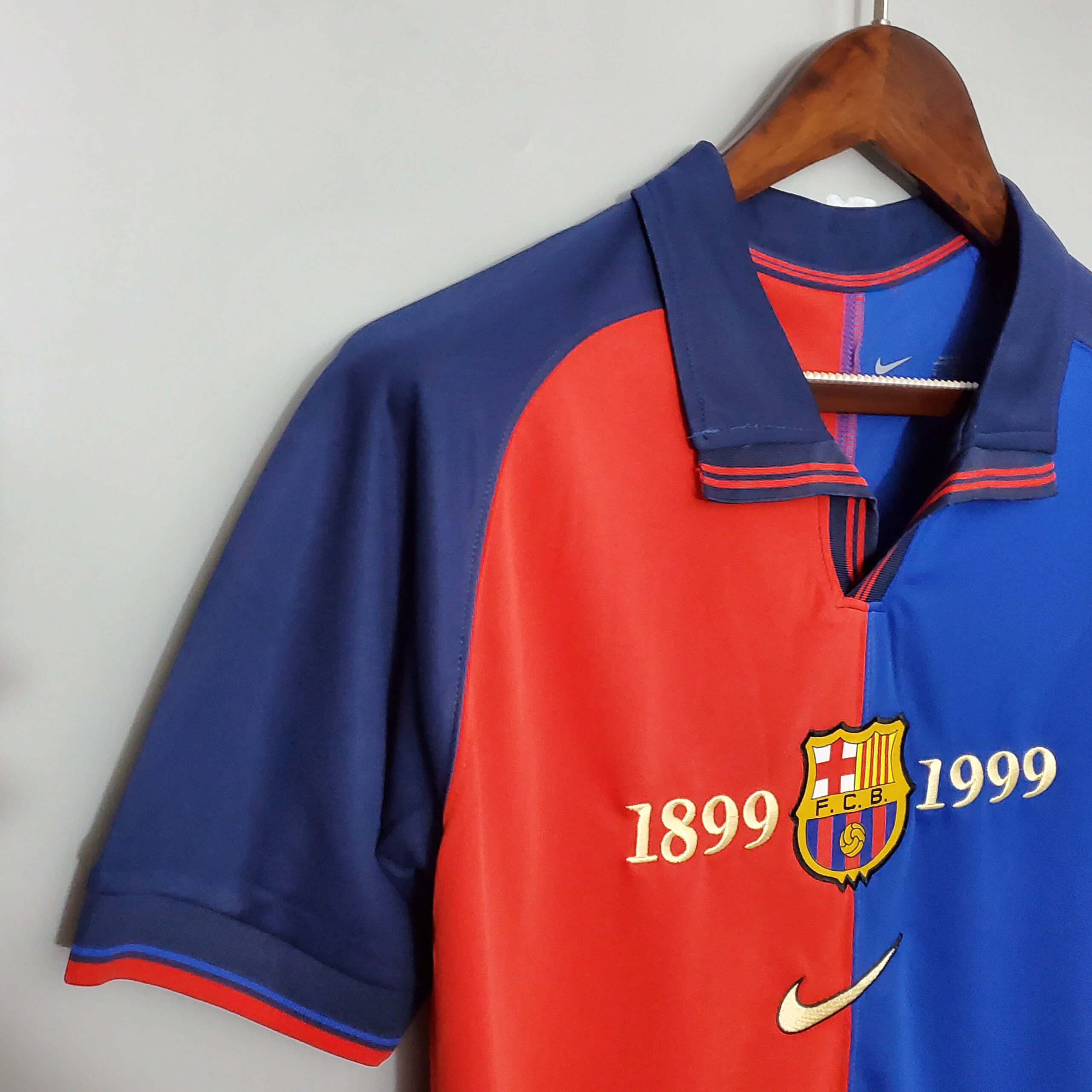 Retro Barcelona 100th Anniversary Version Football Shirt Home 1:1 Thai Quality - 图片 5