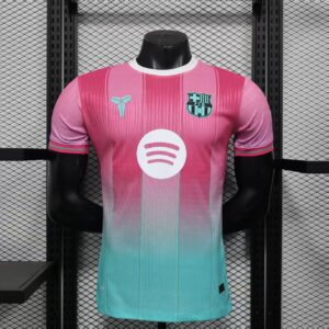 2025/2026 Player Version Barcelona Special Edition Pink Green Football Shirt 1:1 Thai Quality