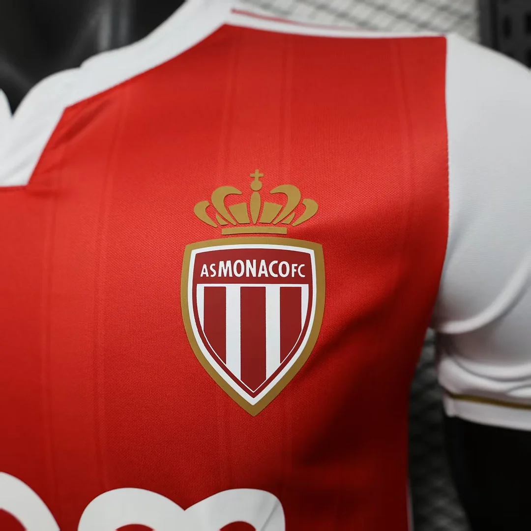 2025/2026 Player Version Monaco Home Football Shirt 1:1 Thai Quality - 图片 6