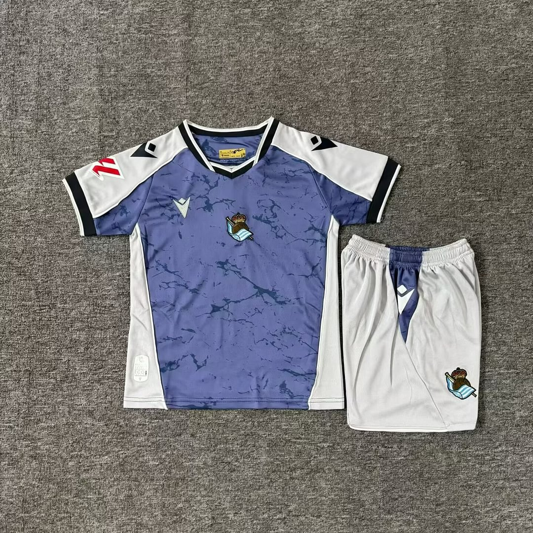 2025/2026 Real Sociedad Away Football Shirt 1:1 Thai Quality Kids Size