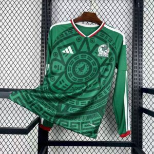 2026 Long Sleeve Mexico National Team Home Football Shirt 1:1 Thai Quality