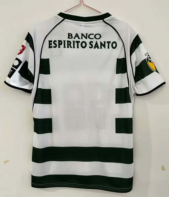2002/2003 Retro Sporting Lisbon Home Football Shirt 1:1 Thai Quality - 图片 2