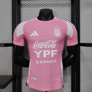 2025 Player Version Argentina Special Edition Pink Soccer Jersey 1:1 Thai Quality