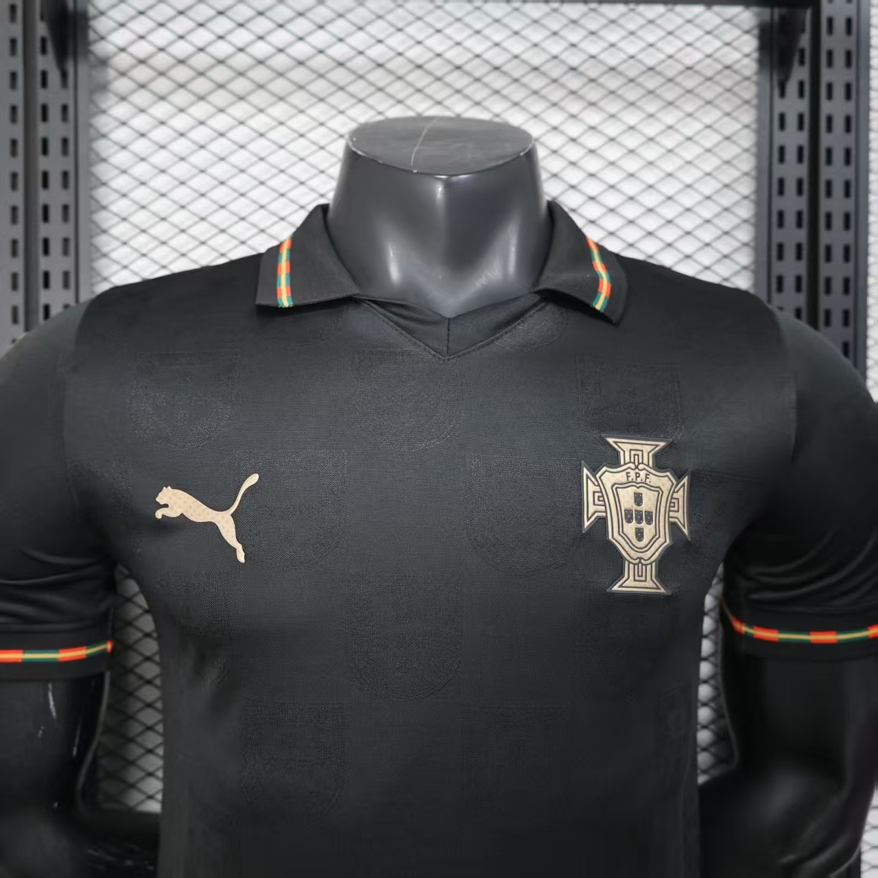 2026 Player Version Portugal Special Edition Black Football Shirt 1:1 Thai Quality - 图片 3