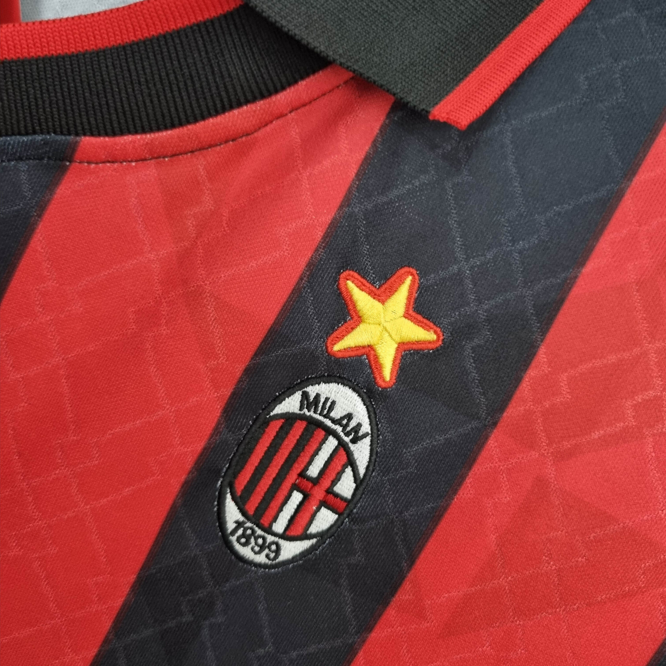 1995/1996 Retro AC Milan Home Football Shirt 1:1 Thai Quality - 图片 5