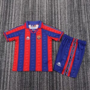 1996/1997 Retro Barcelona Football Shirt Home 1:1 Thai Quality Kids Size