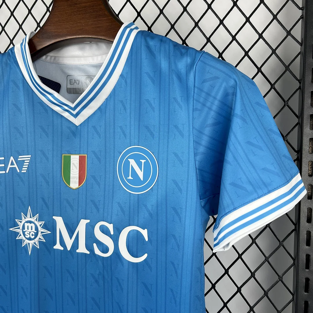 2025/2026 Napoli Home Soccer Jersey 1:1 Thai Quality Kids Size - 图片 5