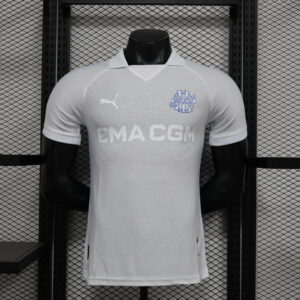 2024/2025 Player Version Olympique de Marseille 125th Anniversary Edition White Football Jersey 1:1 Thai Quality
