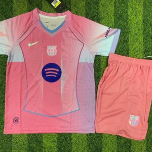 2025/2026 Barcelona Special Edition Pink Football Shirt 1:1 Thai Quality Kids Size