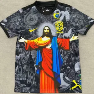 2025 Brazil Special Edition Jesus Red Grey Soccer Jersey 1:1 Thai Quality