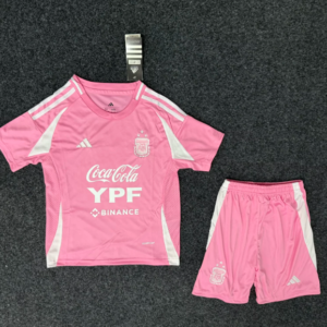 2025 Argentina Special Edition Pink Soccer Jersey 1:1 Thai Quality Kids Size