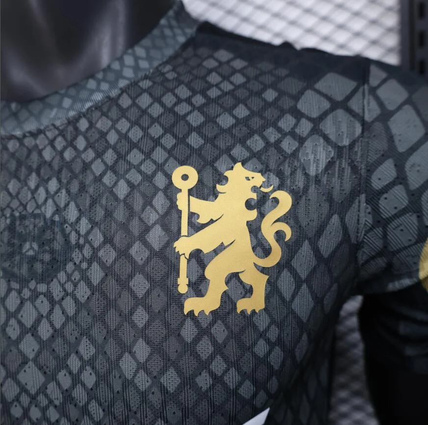 2025/2026 Player Version Chelsea Special Edition Black Football Shirt 1:1 Thai Quality - 图片 4