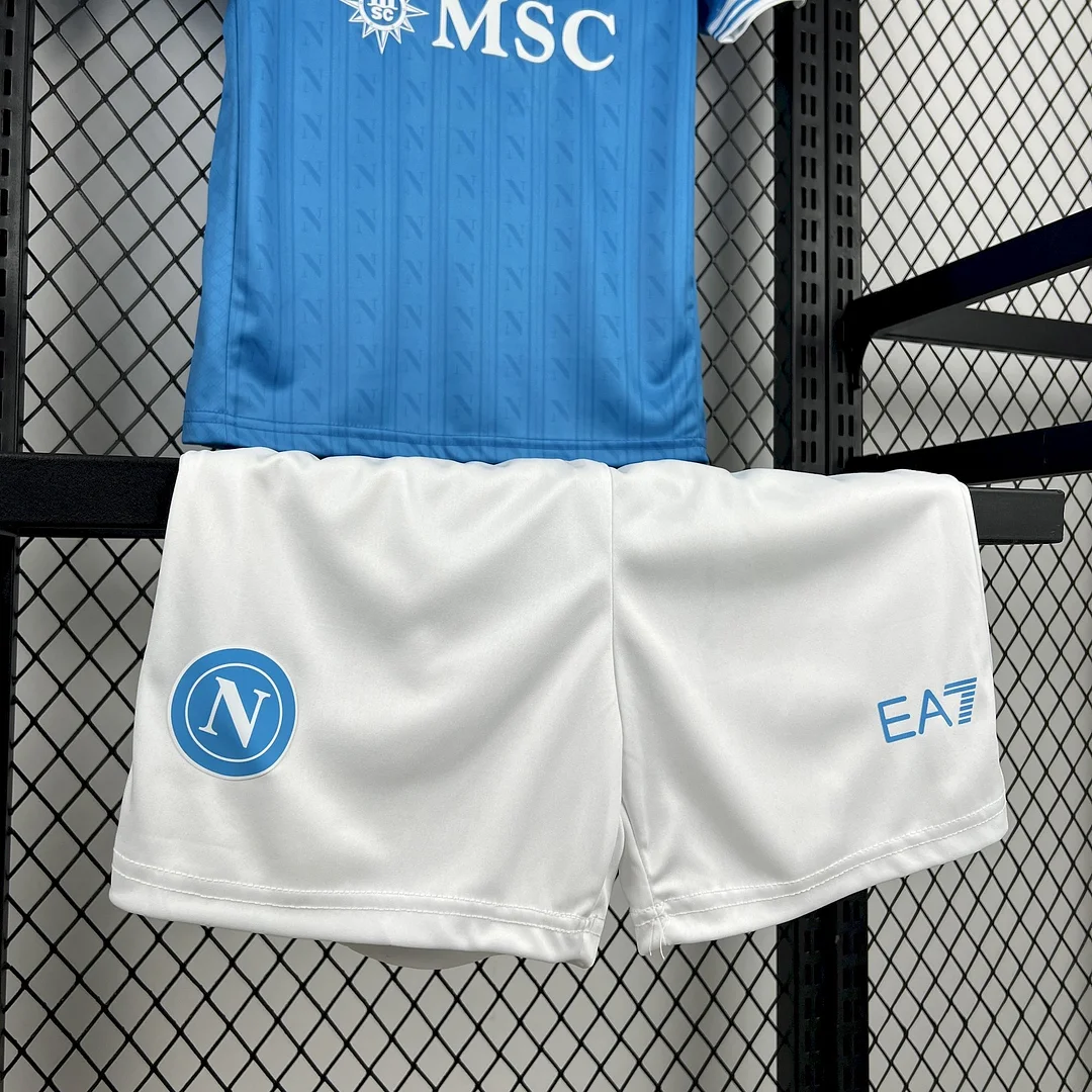 2025/2026 Napoli Home Soccer Jersey 1:1 Thai Quality Kids Size - 图片 3