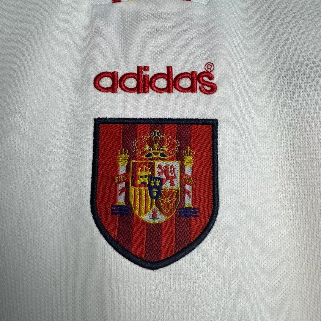 1996 Retro Spain National Team Third Away Football Shirt 1:1 Thai Quality - 图片 5