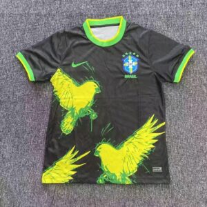 2025 Brazil Special Edition Bird Black Soccer Jersey 1:1 Thai Quality