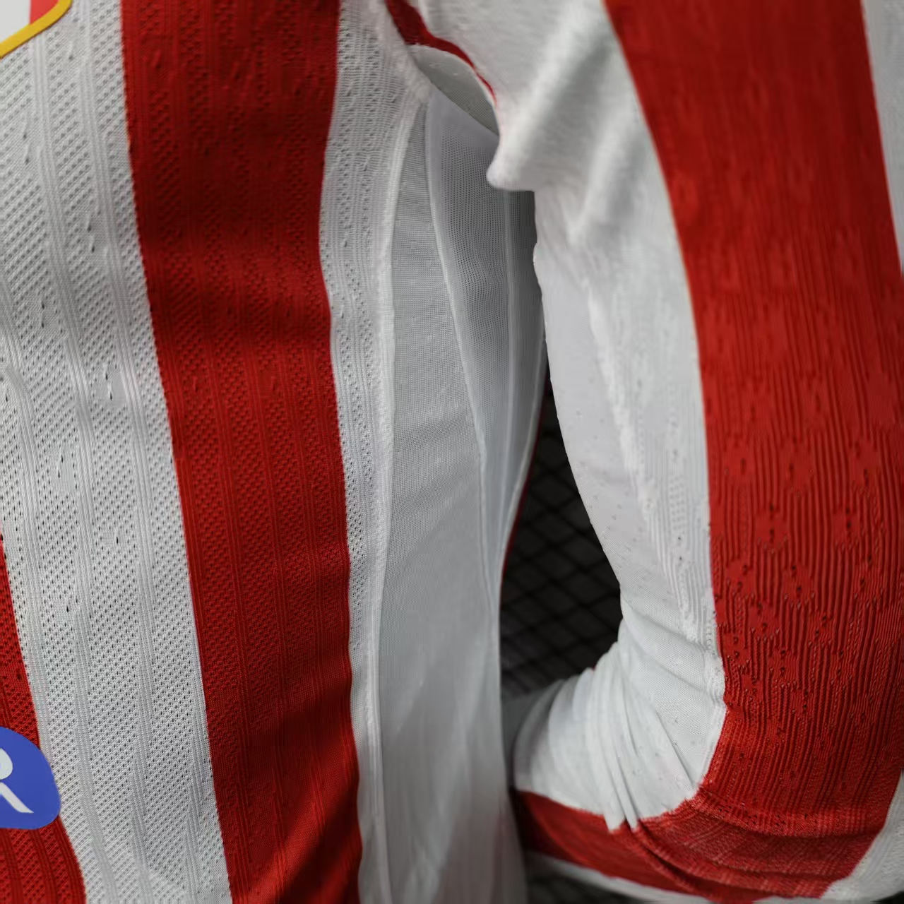 2025/2026 Long Sleeve Player Version Atletico Madrid Home Soccer Jersey 1:1 Thai Quality - 图片 8