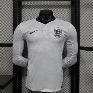 2026 Long Sleeve Player Version England Home Football Shirt 1:1 Thai Quality