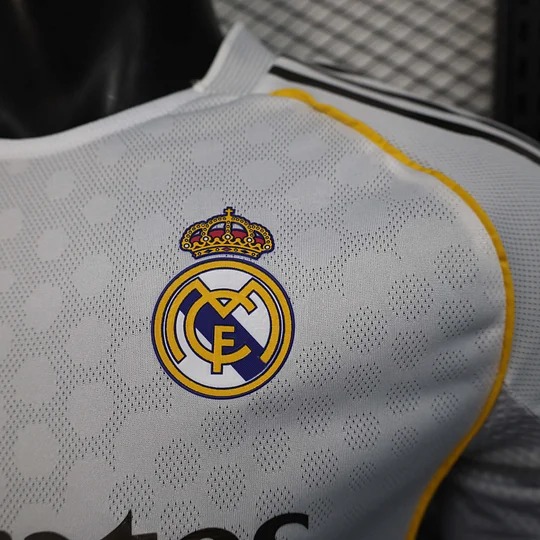 2025/2026 Player Version Real Madrid Home Long Sleeve Football Shirt 1:1 Thai Quality - 图片 5