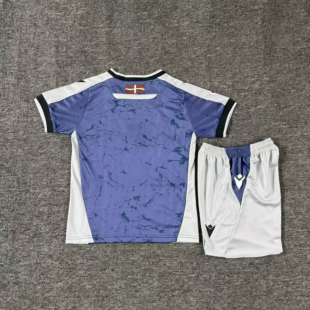 2025/2026 Real Sociedad Away Football Shirt 1:1 Thai Quality Kids Size - 图片 2