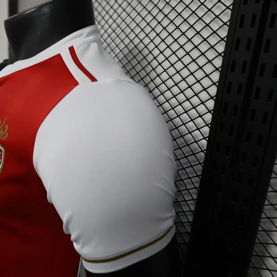 2025/2026 Player Version Monaco Home Football Shirt 1:1 Thai Quality - 图片 8