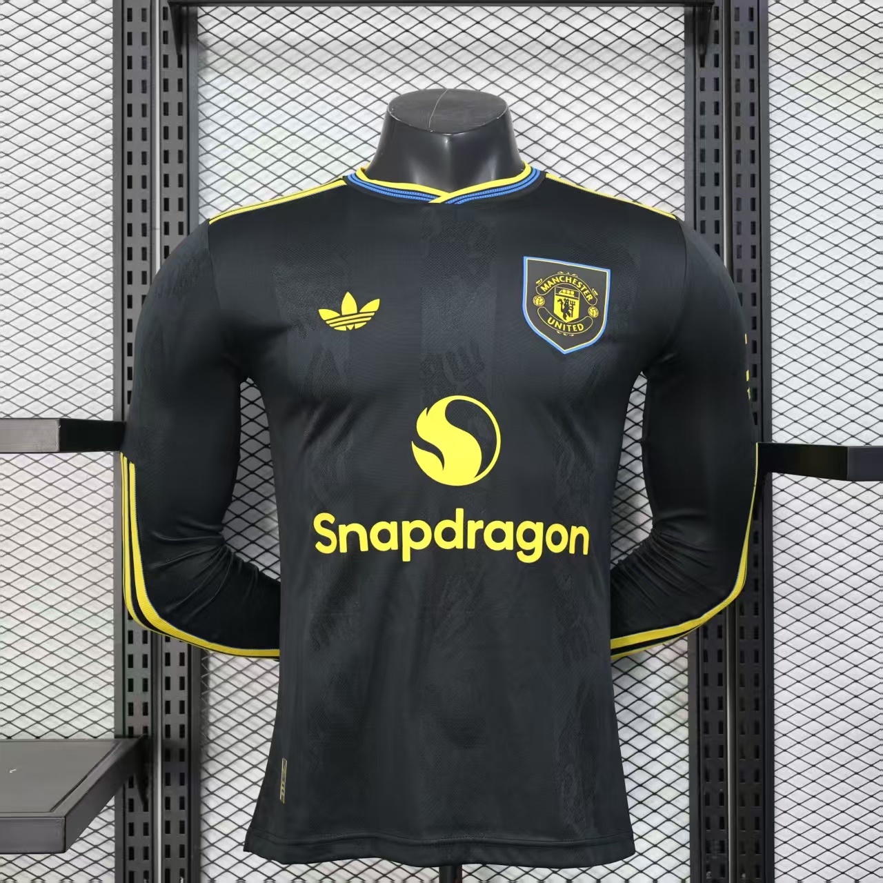 2025/2026 Player Version Manchester United Third Away Long Sleeve Football Shirt 1:1 Thai Quality