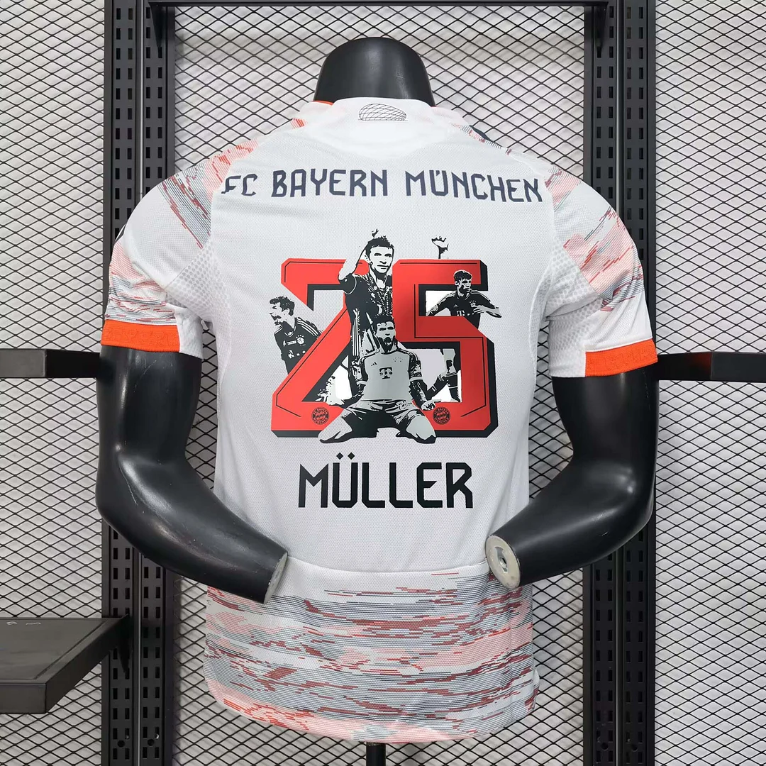 2025/2026 Player Version Bayern Munich Muller Commemorative Edition Football Shirt 1:1 Thai Quality