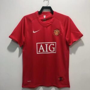 2007/2008 Retro Manchester United Home Football Shirt 1:1 Thai Quality