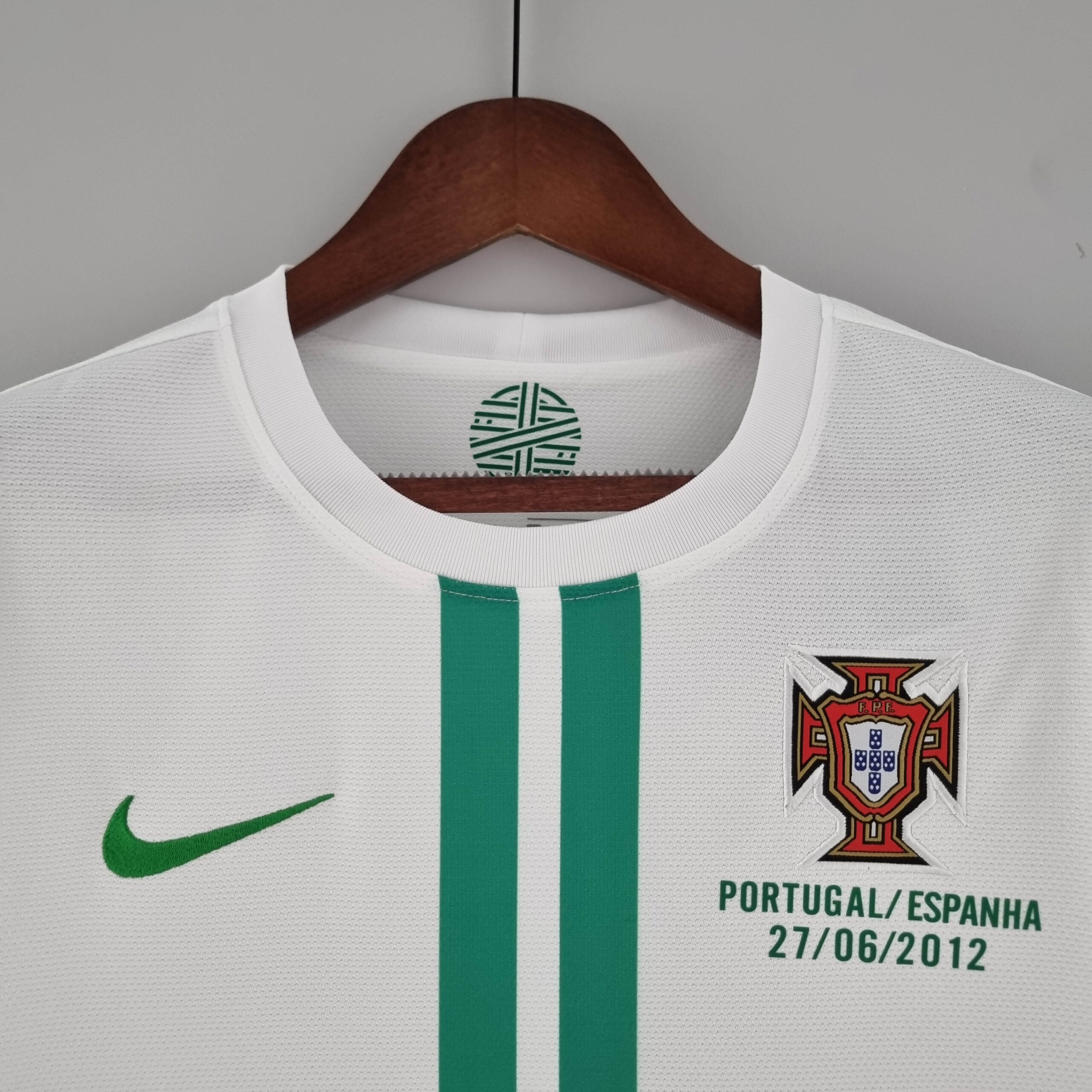 2012 Retro Long Sleeve Portugal Away Football Shirt - 图片 3