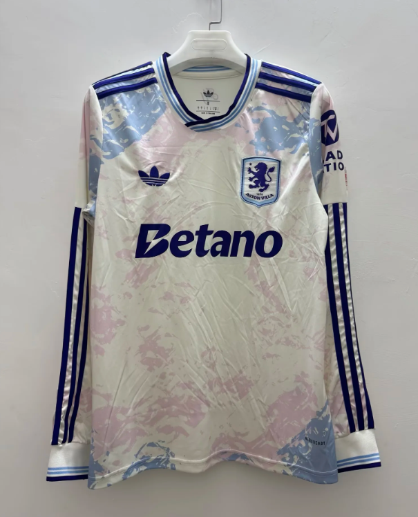 2025/2026 Long Sleeves Aston Villa Third Away Football Shirt 1:1 Thai Quality