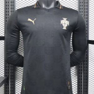 2026 Long Sleeve Player Version Portugal Special Edition Black Football Shirt 1:1 Thai Quality