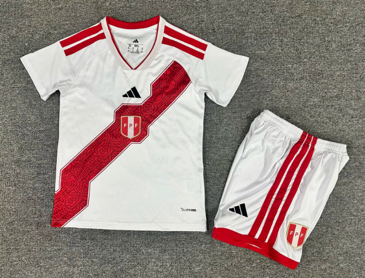 2026 Peru Home Football Shirt 1:1 Thai Quality Kids Size