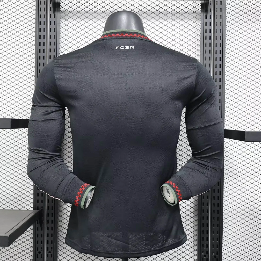 2025/2026 Long Sleeve Player Version Bayern Munich Third Away Football Shirt 1:1 Thai Quality - 图片 2