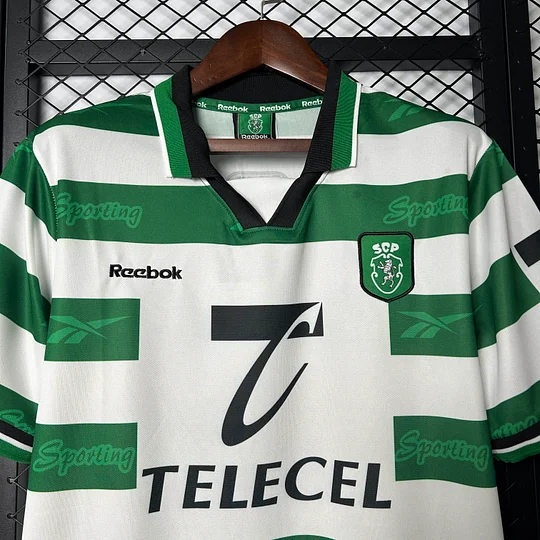 1999/2000 Retro Sporting Lisbon Home Football Shirt 1:1 Thai Quality - 图片 3