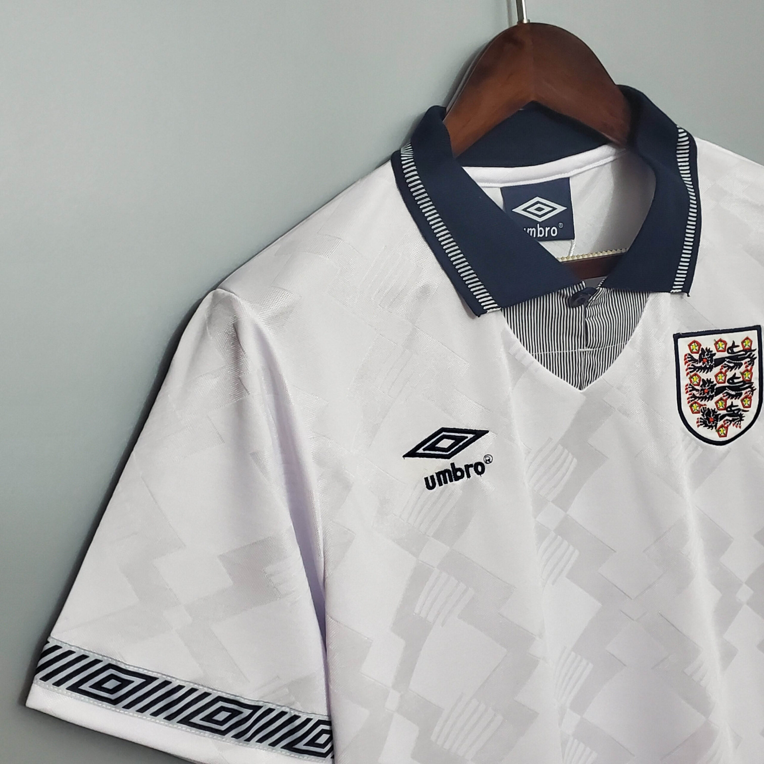 1990 Retro England Home Soccer Jersey - 图片 6