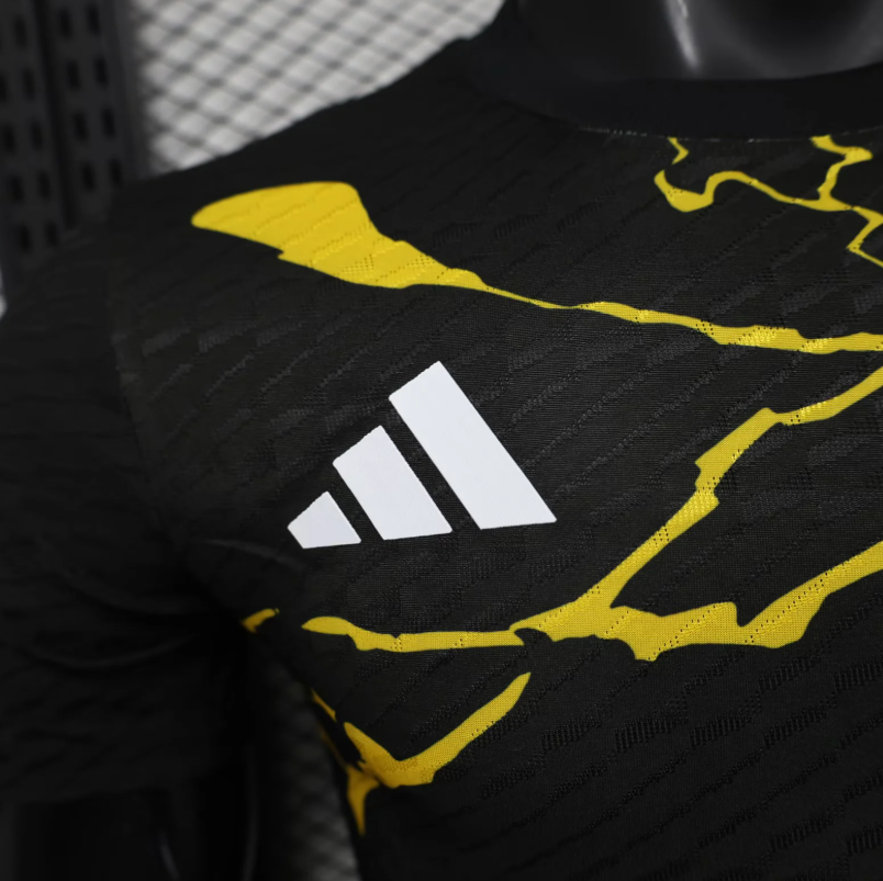 2025/2026 Player Version Real Madrid Black Football Shirt 1:1 Thai Quality - 图片 4
