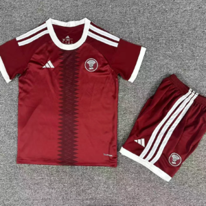 2026 Qatar National Team Home Football Shirt 1:1 Thai Quality Kids Size