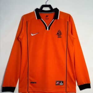 1998 Long Sleeves Retro Netherlands Home Football Shirt 1:1 Thai Quality